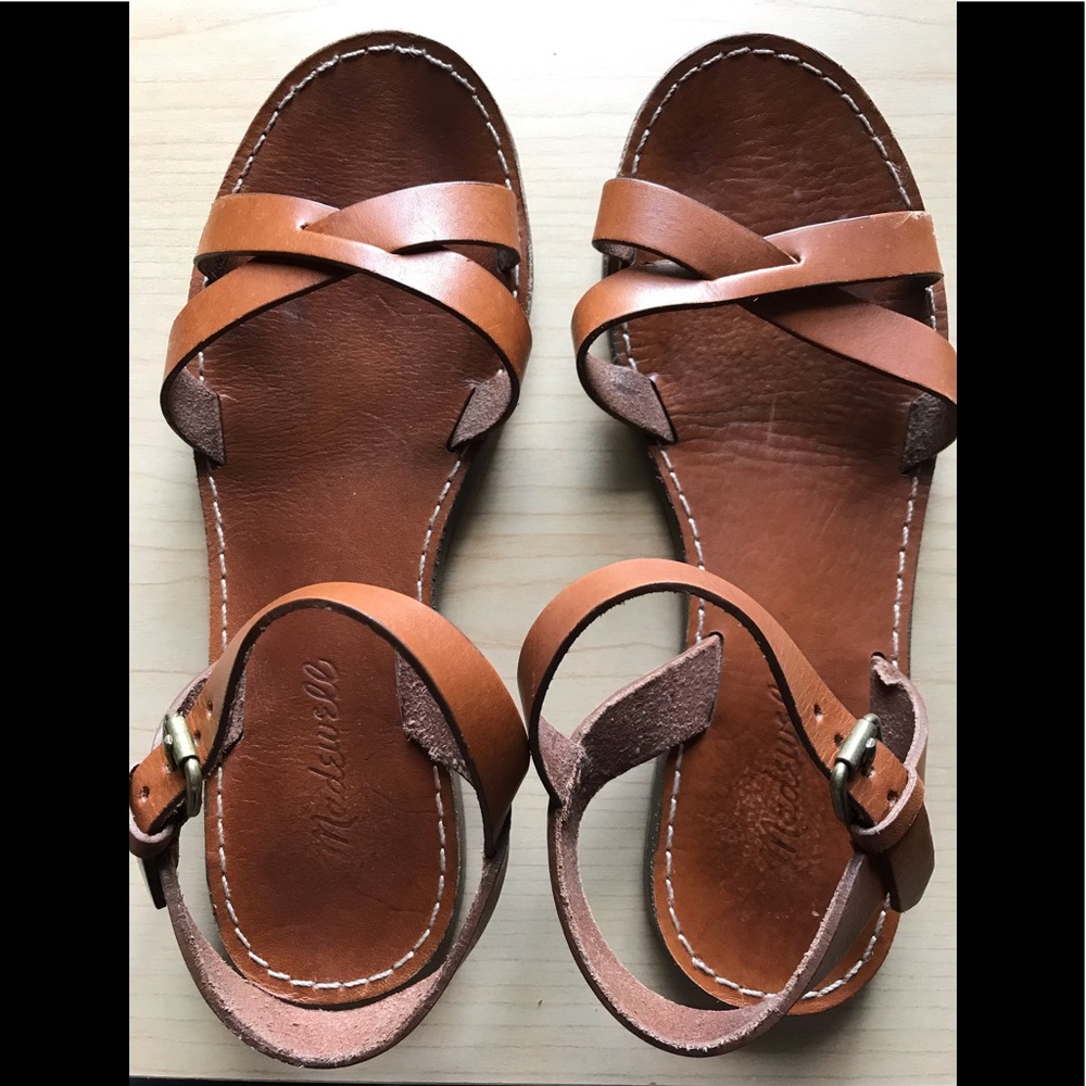 Madewell Boardwalk Criss Cross Sandals